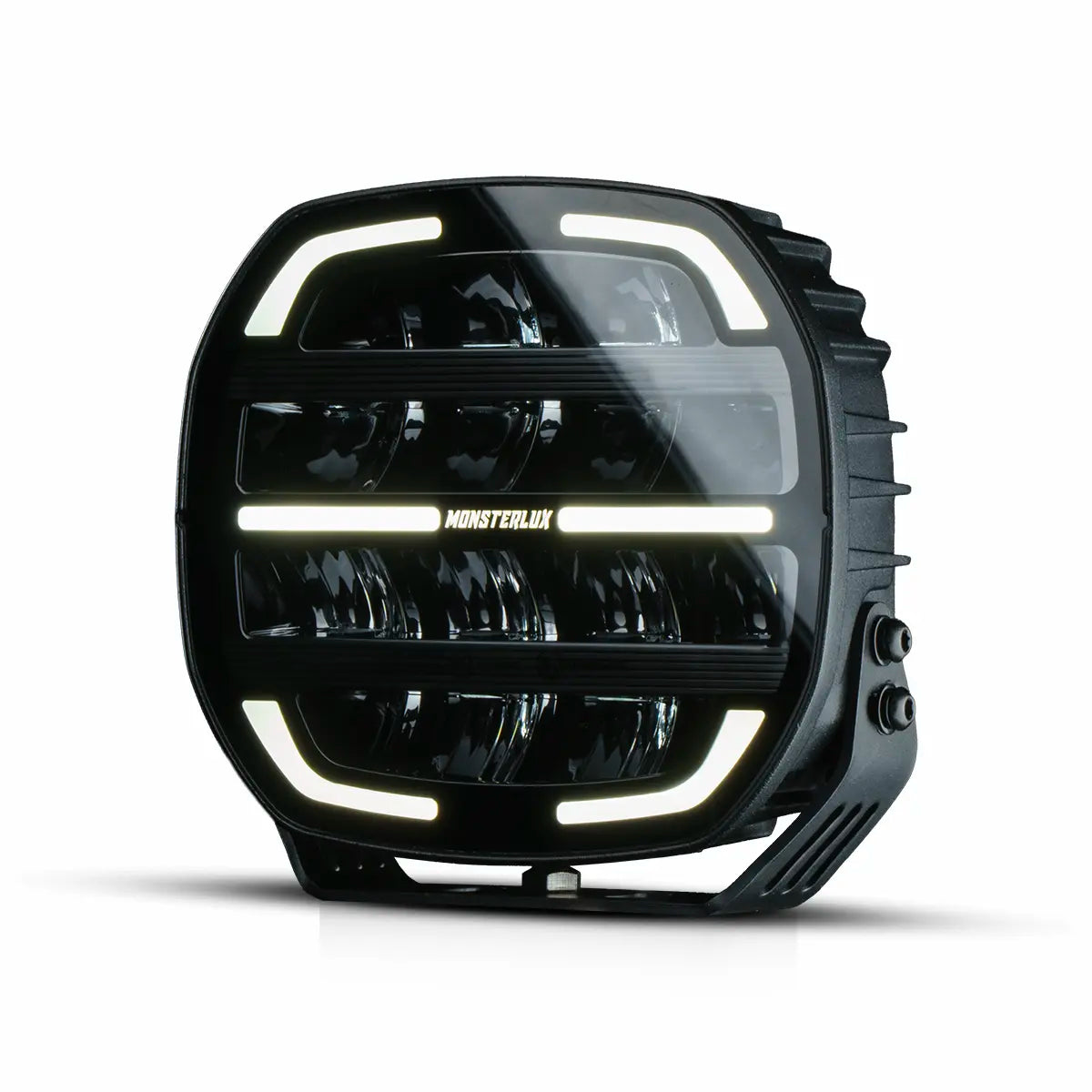 Monsterlux Core 7 LED-lisävalo Mustalla Rungolla