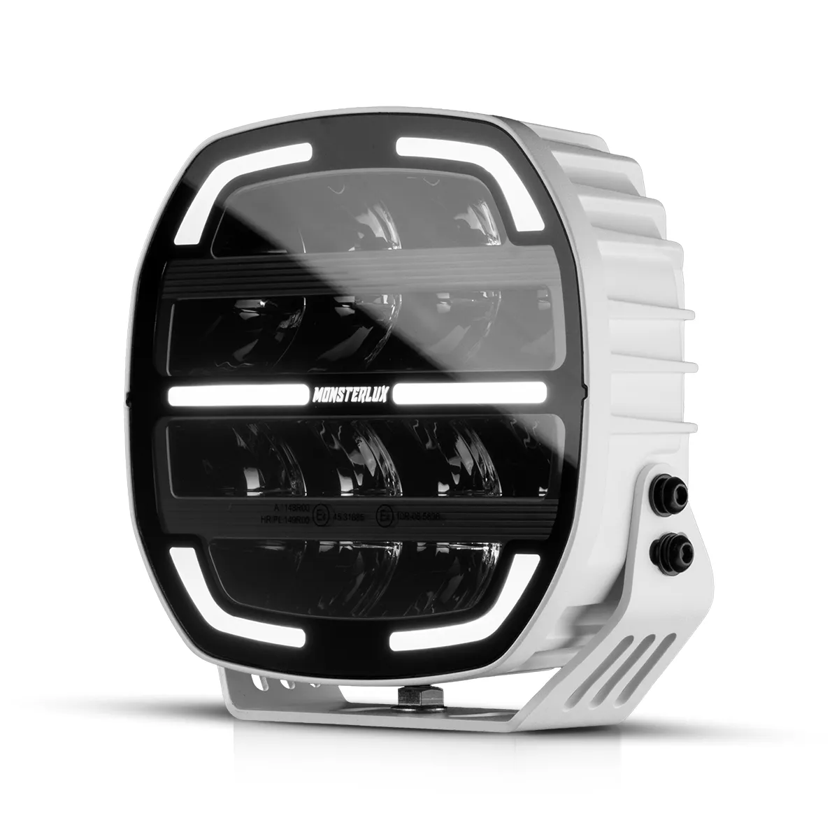 Monsterlux Core 7 LED-lisävalo Valkoisella Rungolla