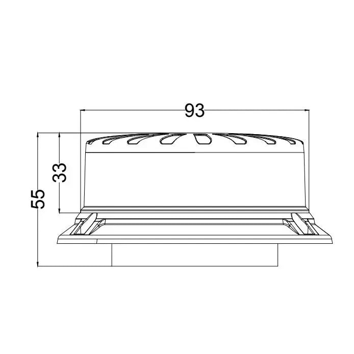 LED Majakka Keltainen R65, Tup.Syt., Magneetti Kiinnitys, Mini
