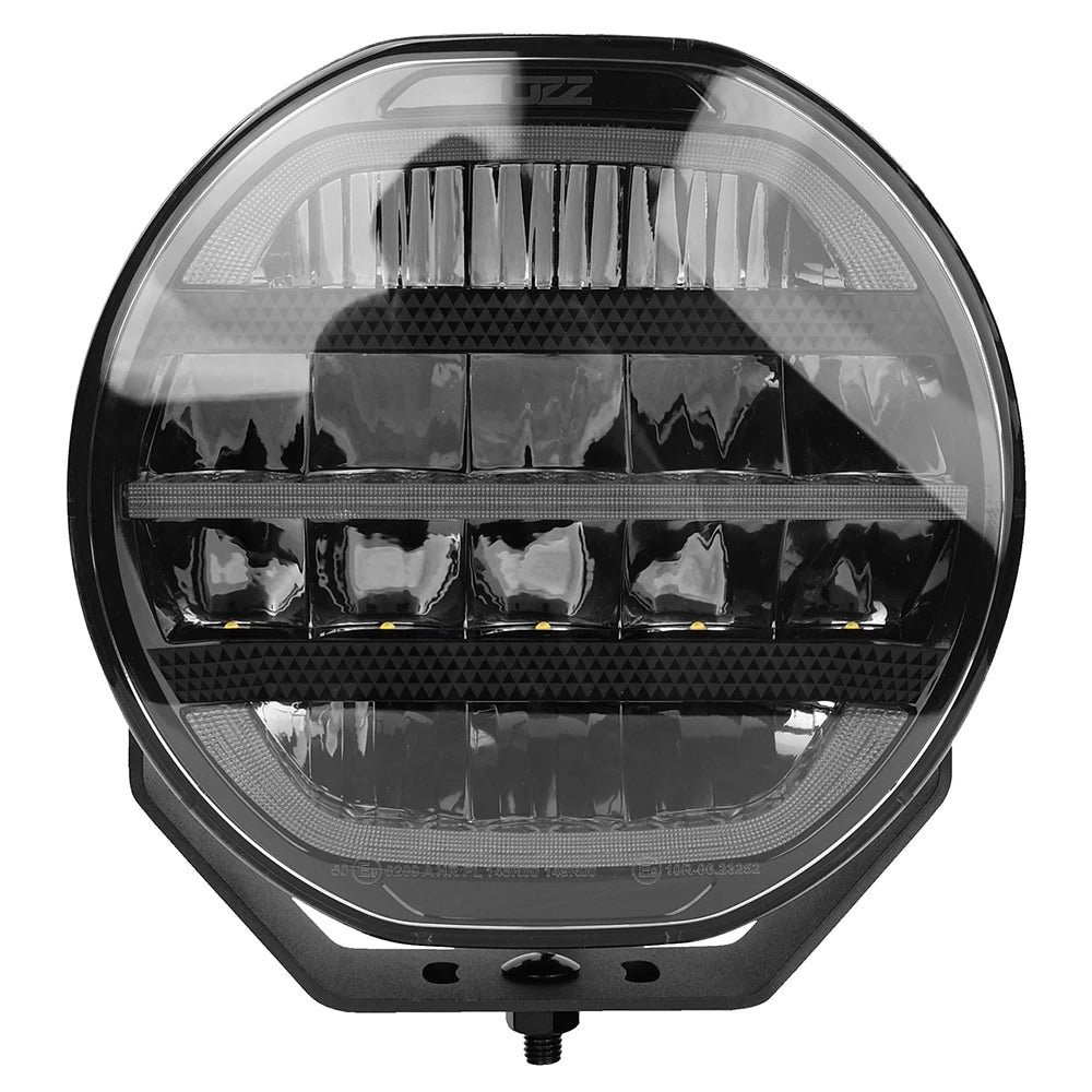 Lisävalo Ozz XR2 P9" Pyöreä Musta Parkkivaloilla 220mm 73W Ref. 50