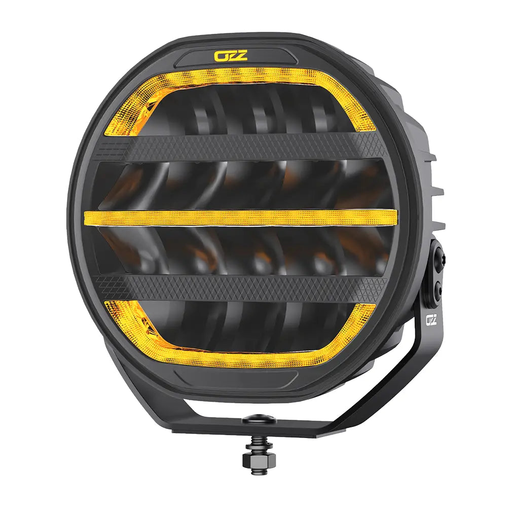 OZZ XR3 P9" 65 LED-lisävalo musta runko, parkilla ja R65 varoitusvalolla