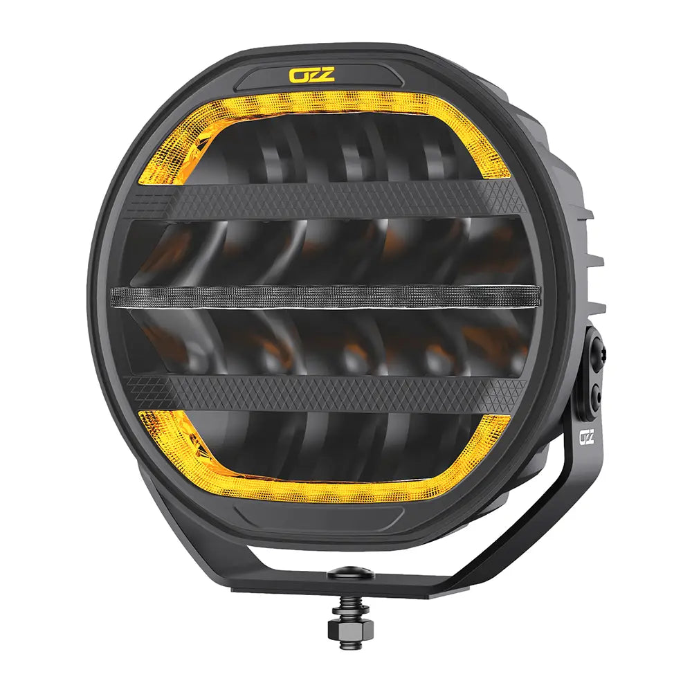 OZZ XR3 P9" 65 LED-lisävalo musta runko, parkilla ja R65 varoitusvalolla