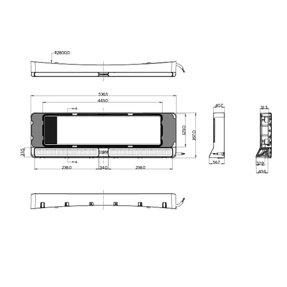 OZZ DLP1 EU-rekisterikilpi LED-lisävalopaneeli