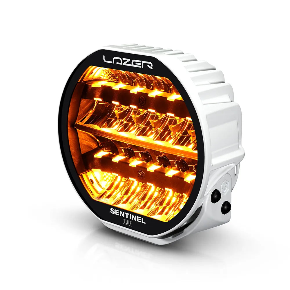 Lisävalo Lazer Sentinel 9" Elite PL2 Valkoinen Runko