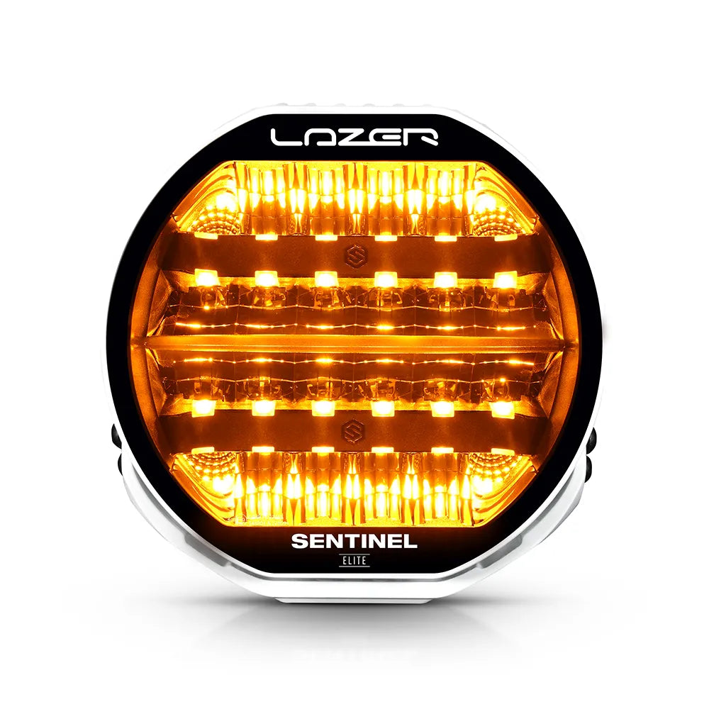 Lisävalo Lazer Sentinel 9" Elite PL2 Valkoinen Runko