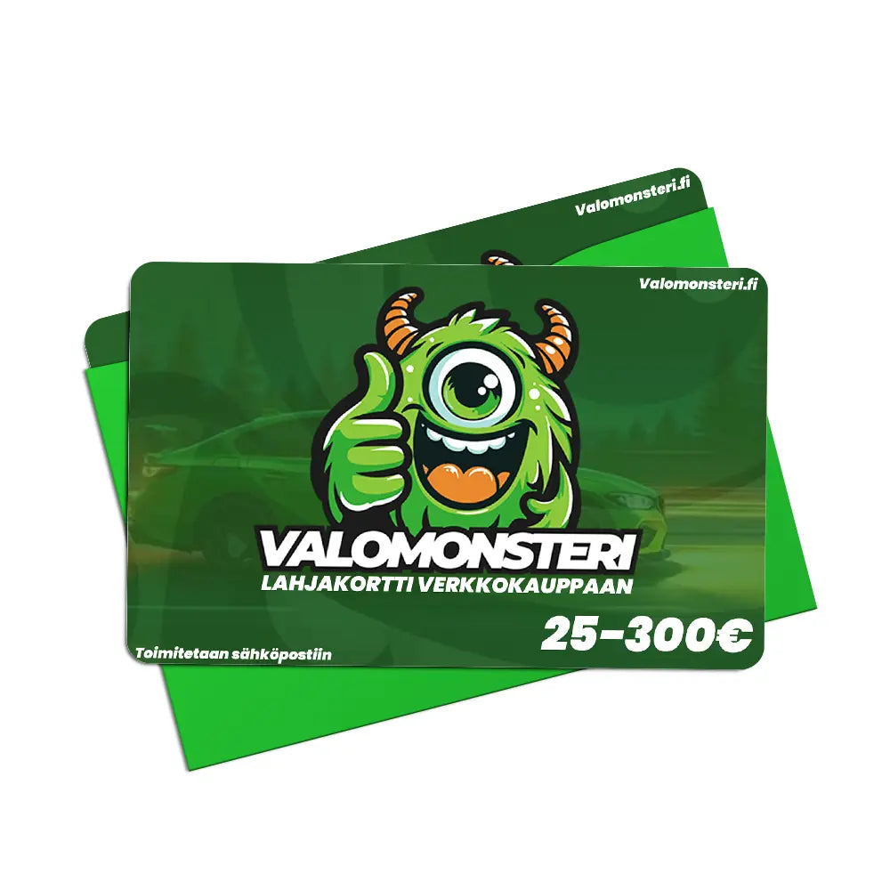 Valomonsterin lahjakortti