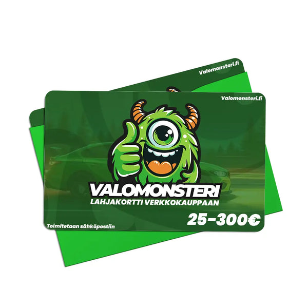 Valomonsterin lahjakortti