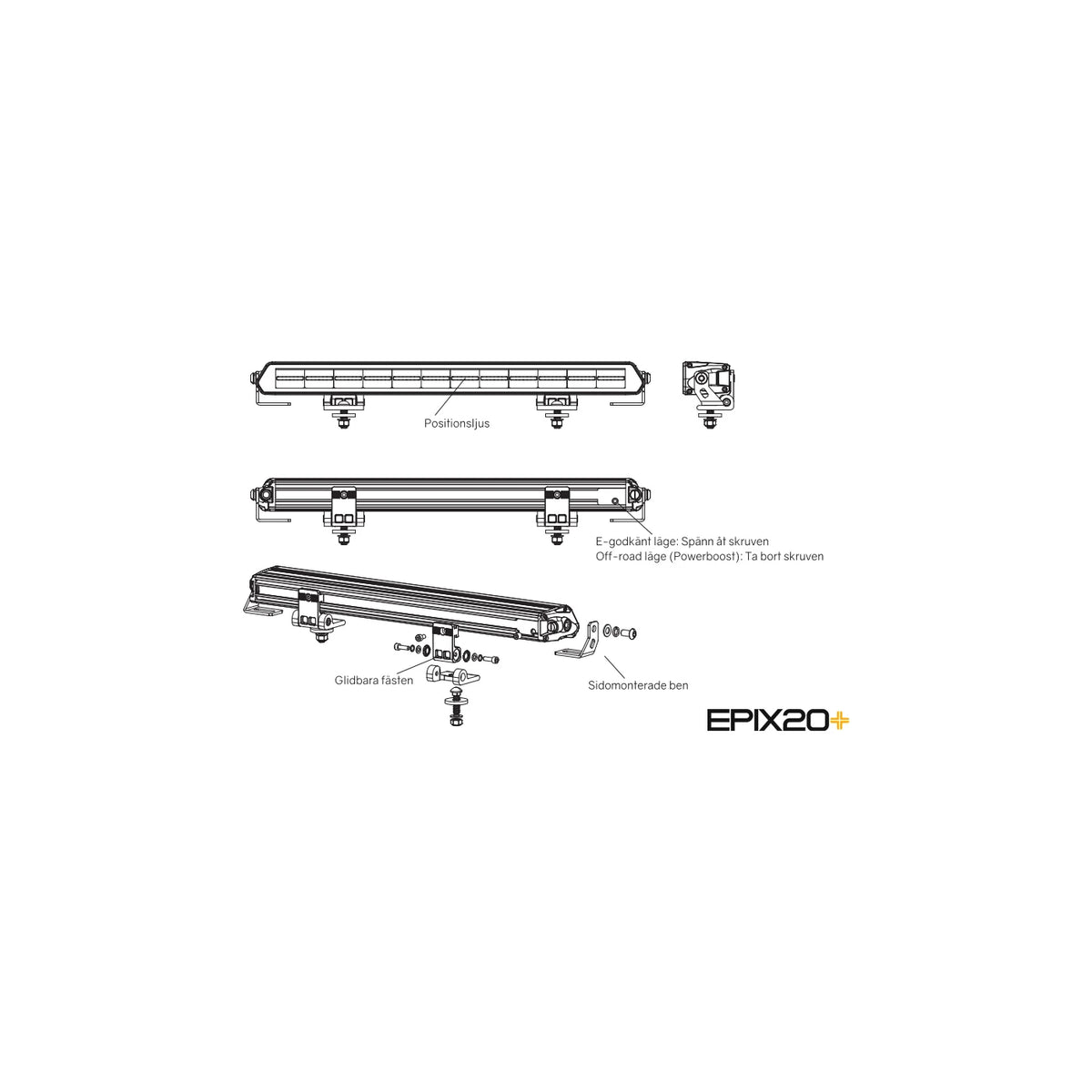 Ledson Epix20+ Prime LED-lisävalopaneeli