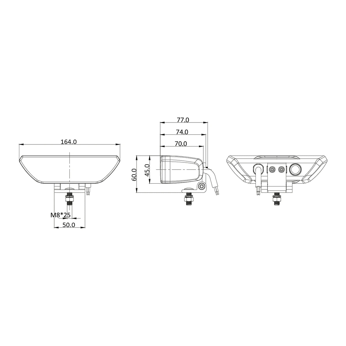 Ozz WR1 LED-työ-/peruutusvalo