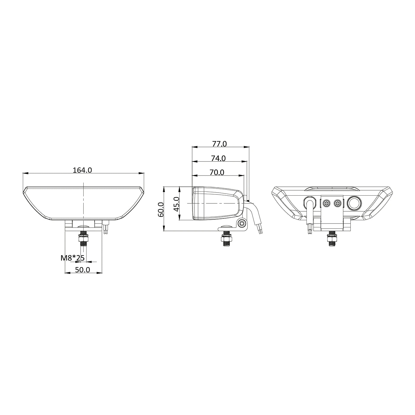 Ozz WR1 LED-työ-/peruutusvalo