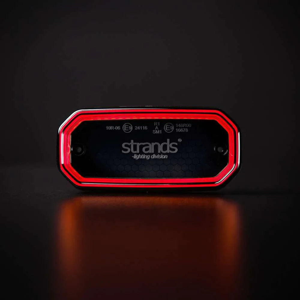 Strands For9T Scale LED Äärivalo, Punainen