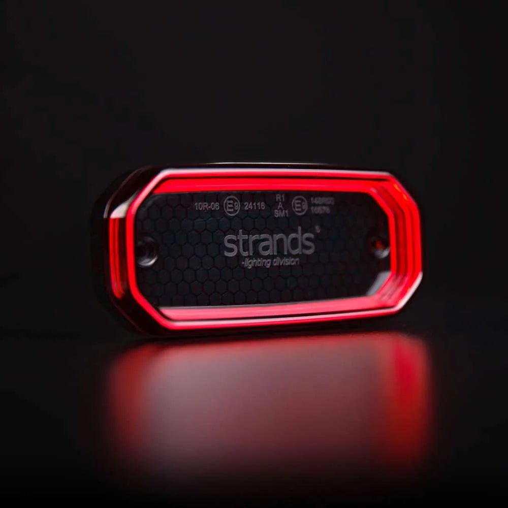 Strands For9T Scale LED Äärivalo, Punainen