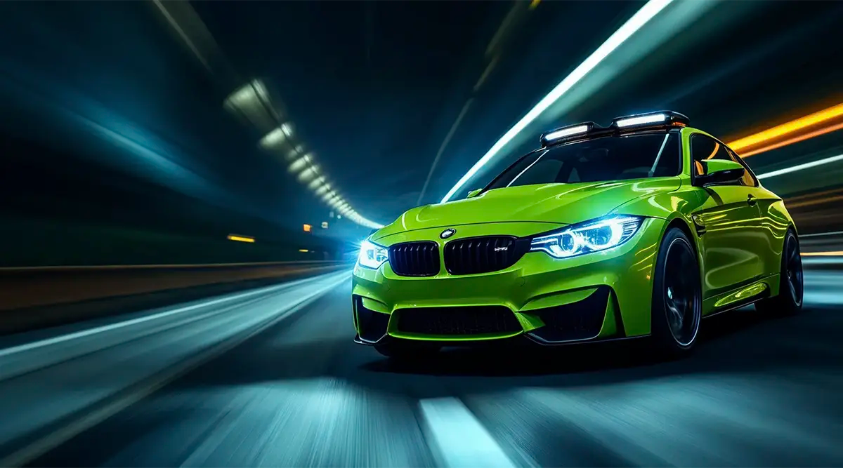 Vihreä Valomonsteri bmw ja parhaat lisävalot mobiilikuva